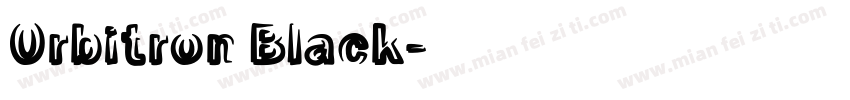 0rbitron Black字体转换